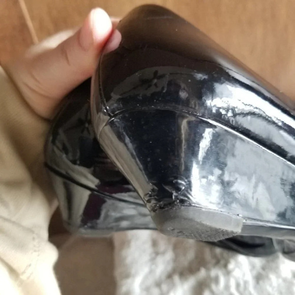 𝅺tod's Kitten Heel Wedge  Glossy Black 37.5 - Picture 7 of 15